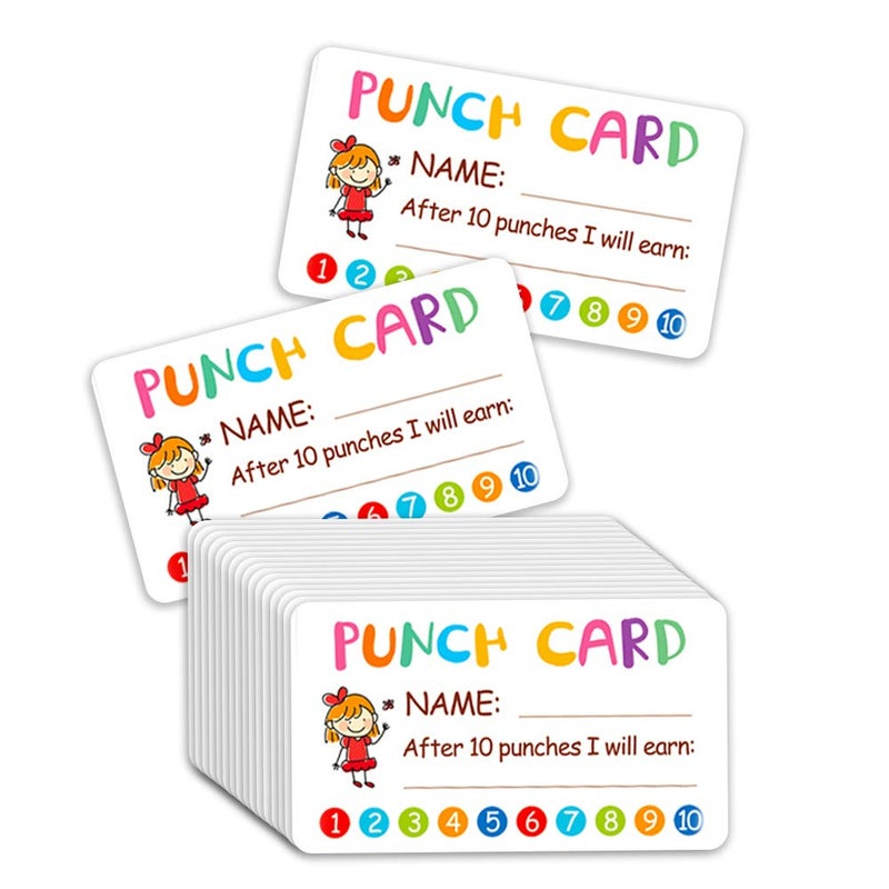 IVON Punch Card  100pcs Reward Incentive Card for Teacher  Behavior Chart for Kids  Homeschool Classroom Supplies for Motivation - Image 4